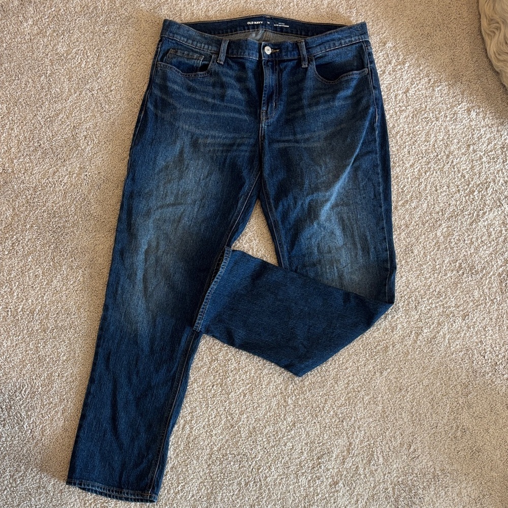 Old Navy Dark Wash WOW Boyfriend (Mid-Rise)